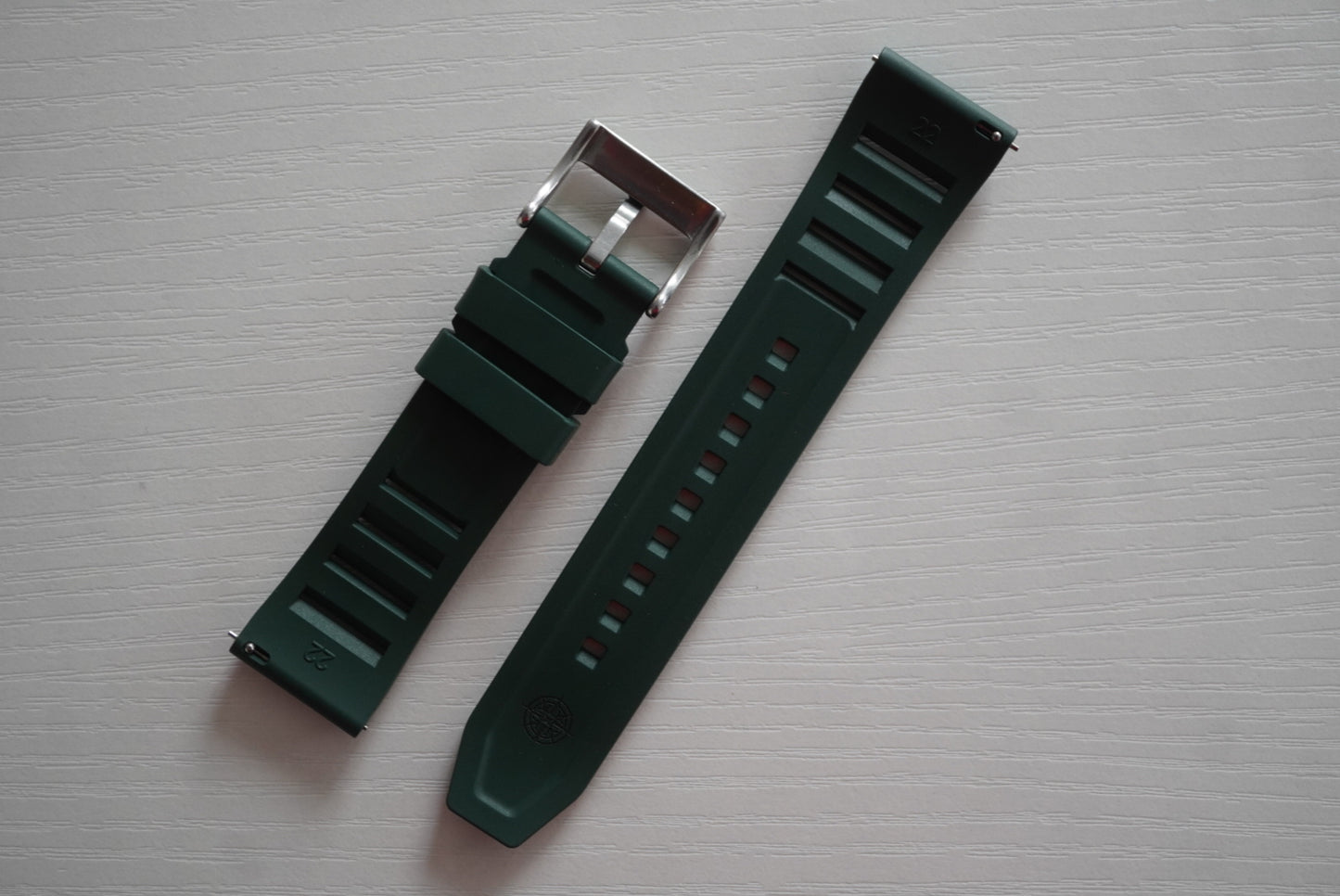 Green FKM Rubber Strap