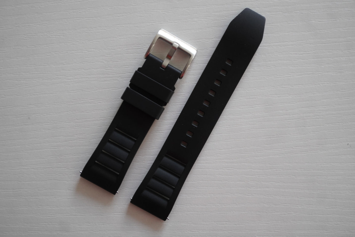 Black FKM Rubber Strap