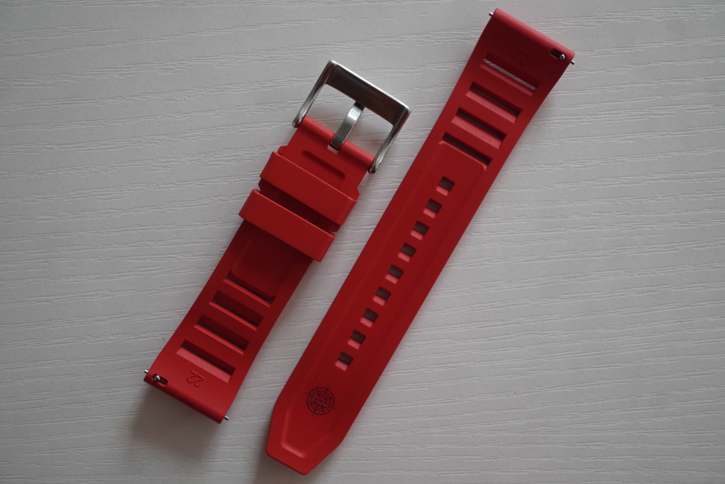 Red FKM Rubber Strap